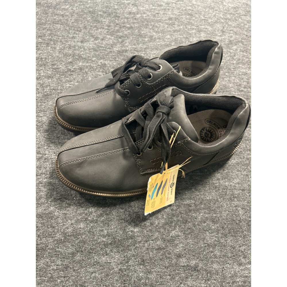 Earth Spirit Powell Casual Oxford Men 8.5 Black New Cushioned Power Footbed